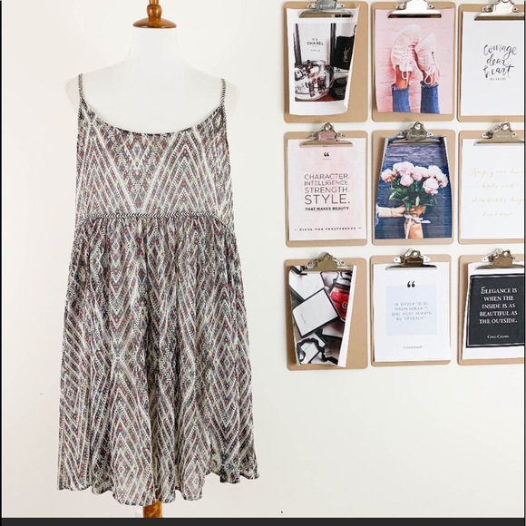 Free People Dresses & Skirts - Free People Swing Tank Sundress Size 10 Printed